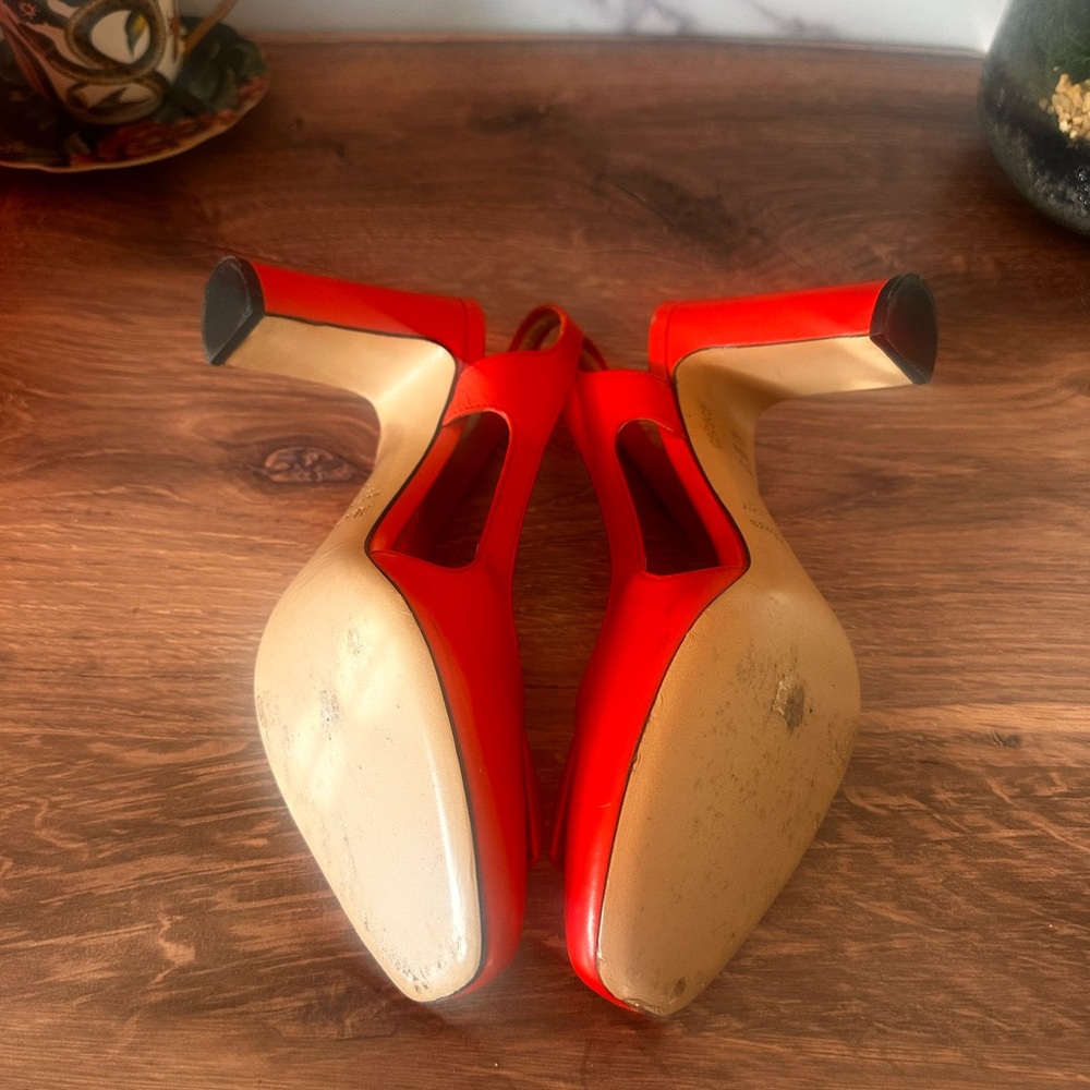 MaxMara Bold Red Heels - Picture 3 of 6